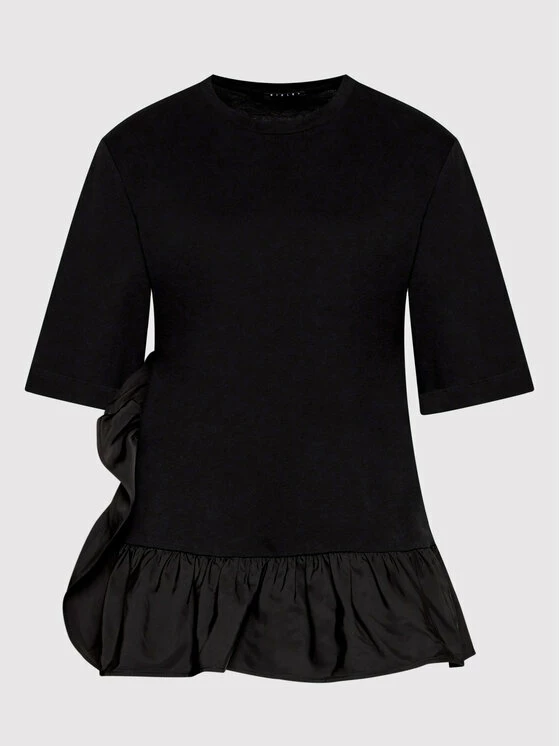 Sisley Γυναίκες Μπλουζάκια Μπλουζάκι 3AIRL1007 Μαύρο Relaxed Fit 7 Sisley Γυναίκες Μπλουζάκια Μπλουζάκι 3AIRL1007 Μαύρο Relaxed Fit - Image 5