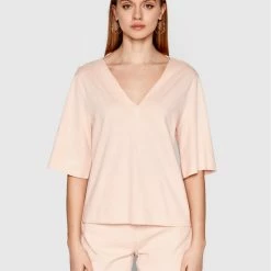 Sisley Γυναίκες T-shirts T-Shirt 3I1XL4161 Ροζ Relaxed Fit