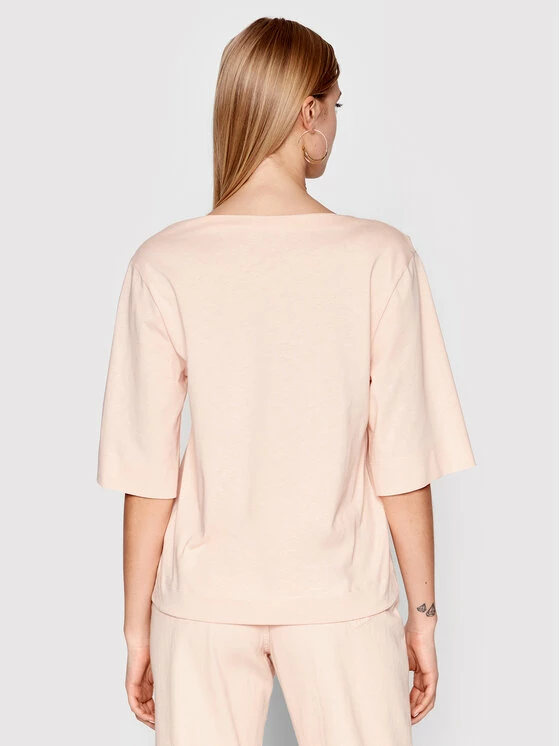 Sisley Γυναίκες T-shirts T-Shirt 3I1XL4161 Ροζ Relaxed Fit 5 Sisley Γυναίκες T-shirts T-Shirt 3I1XL4161 Ροζ Relaxed Fit - Image 3