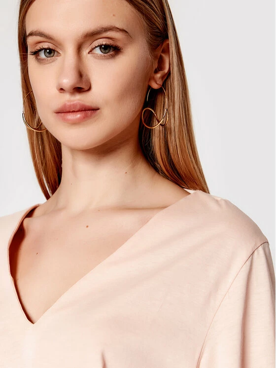 Sisley Γυναίκες T-shirts T-Shirt 3I1XL4161 Ροζ Relaxed Fit 6 Sisley Γυναίκες T-shirts T-Shirt 3I1XL4161 Ροζ Relaxed Fit - Image 4