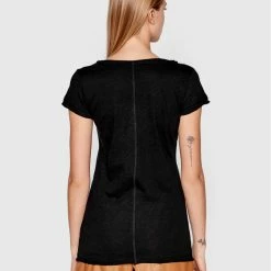 Sisley Γυναίκες T-shirts T-Shirt 3TNHL4007 Μαύρο Regular Fit -Sisley Εκπτώσεις unnamed file 489