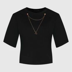 Sisley Γυναίκες T-shirts T-Shirt 3AIRL100E Μαύρο Relaxed Fit -Sisley Εκπτώσεις unnamed file 496