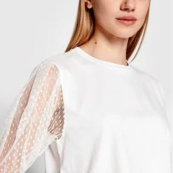 Sisley Γυναίκες Μπλουζάκια Μπλουζάκι 3AIRL100N Λευκό Regular Fit -Sisley Εκπτώσεις unnamed file 500