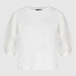 Sisley Γυναίκες Μπλουζάκια Μπλουζάκι 3AIRL100N Λευκό Regular Fit -Sisley Εκπτώσεις unnamed file 501