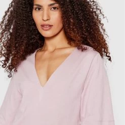 Sisley Γυναίκες T-shirts Μπλουζάκι 3I1XL4161 Μωβ Relaxed Fit -Sisley Εκπτώσεις unnamed file 505