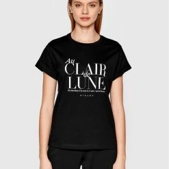 Sisley Γυναίκες T-shirts T-Shirt 3I1XL12JA Μαύρο Regular Fit