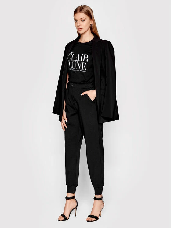 Sisley Γυναίκες T-shirts T-Shirt 3I1XL12JA Μαύρο Regular Fit 4 Sisley Γυναίκες T-shirts T-Shirt 3I1XL12JA Μαύρο Regular Fit - Image 2