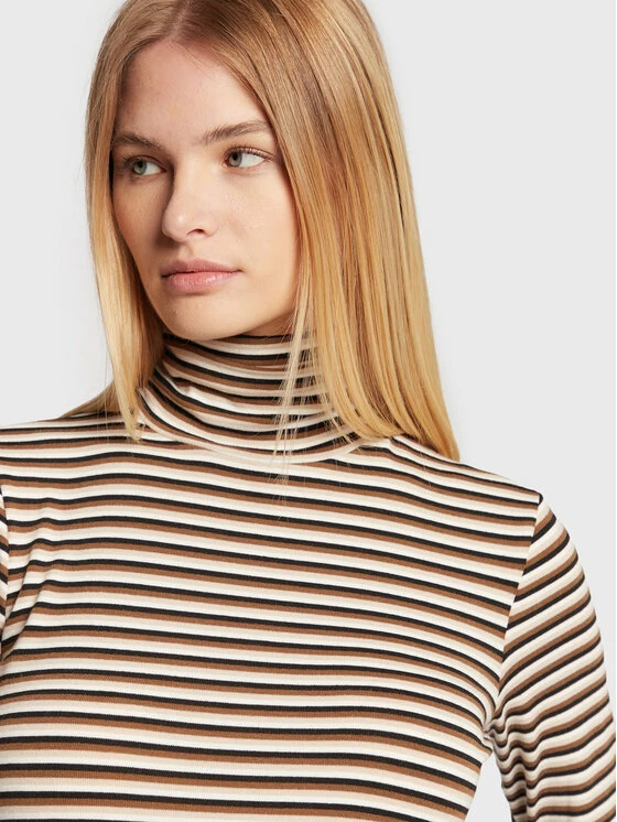 Sisley Γυναίκες Μπλουζάκια Ζιβάγκο 3FKUL200J Μπεζ Slim Fit 6 Sisley Γυναίκες Μπλουζάκια Ζιβάγκο 3FKUL200J Μπεζ Slim Fit - Image 4