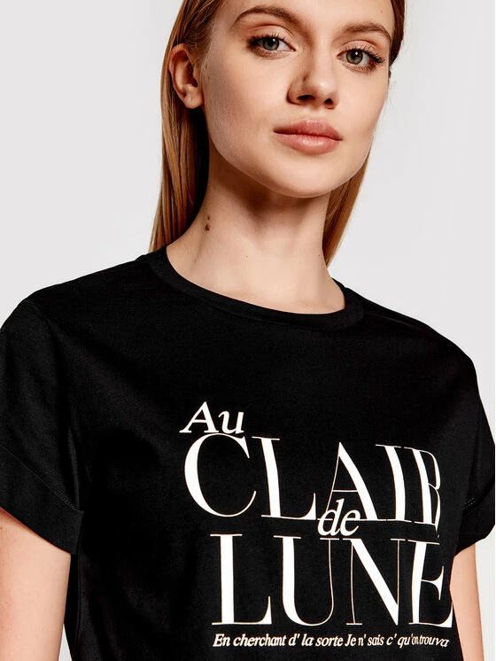 Sisley Γυναίκες T-shirts T-Shirt 3I1XL12JA Μαύρο Regular Fit 6 Sisley Γυναίκες T-shirts T-Shirt 3I1XL12JA Μαύρο Regular Fit - Image 4