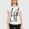 Sisley Γυναίκες T-shirts T-Shirt 3L7NL100T Λευκό Regular Fit
