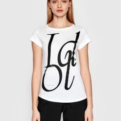 Sisley Γυναίκες T-shirts T-Shirt 3L7NL100T Λευκό Regular Fit