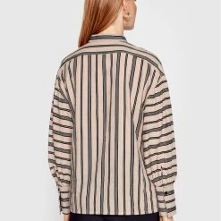 Sisley Γυναίκες Casual Πουκάμισα Πουκάμισο 5EPALQ005 Μπεζ Relaxed Fit -Sisley Εκπτώσεις unnamed file 539