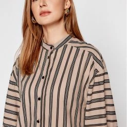 Sisley Γυναίκες Casual Πουκάμισα Πουκάμισο 5EPALQ005 Μπεζ Relaxed Fit -Sisley Εκπτώσεις unnamed file 540