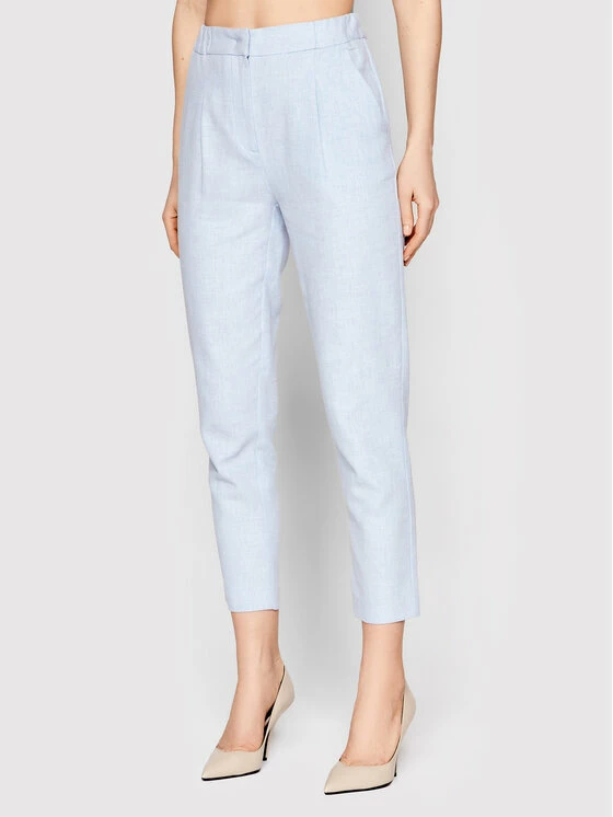 Sisley Γυναίκες Υφασμάτινα Παντελόνια Παντελόνι υφασμάτινο 473HLF00P Μπλε Slim Fit 3 Sisley Γυναίκες Υφασμάτινα Παντελόνια Παντελόνι υφασμάτινο 473HLF00P Μπλε Slim Fit