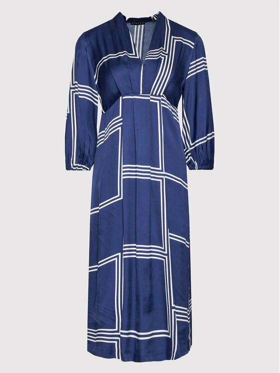 Sisley Γυναίκες Καθημερινά Φορέματα Φόρεμα καθημερινό 4F0SLV00J Σκούρο μπλε Relaxed Fit 7 Sisley Γυναίκες Καθημερινά Φορέματα Φόρεμα καθημερινό 4F0SLV00J Σκούρο μπλε Relaxed Fit - Image 5