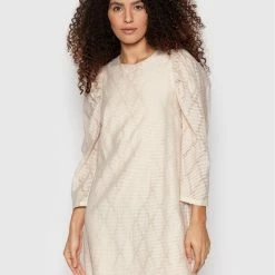 Sisley Γυναίκες Κοκτέιλ Φορέματα Φόρεμα κοκτέιλ 4RJTLV00A Μπεζ Relaxed Fit