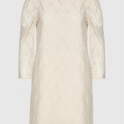 Sisley Γυναίκες Κοκτέιλ Φορέματα Φόρεμα κοκτέιλ 4RJTLV00A Μπεζ Relaxed Fit -Sisley Εκπτώσεις unnamed file 627