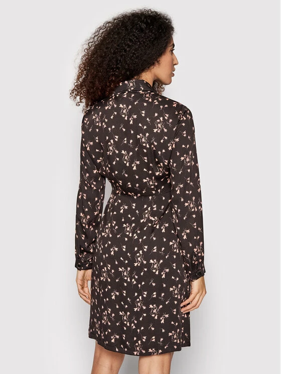 Sisley Γυναίκες Φορέματα σε Στυλ Πουκάμισο & Σεμιζιέ Φόρεμα πουκάμισο 4OIJLV00B Μαύρο Regular Fit 5 Sisley Γυναίκες Φορέματα σε Στυλ Πουκάμισο & Σεμιζιέ Φόρεμα πουκάμισο 4OIJLV00B Μαύρο Regular Fit - Image 3