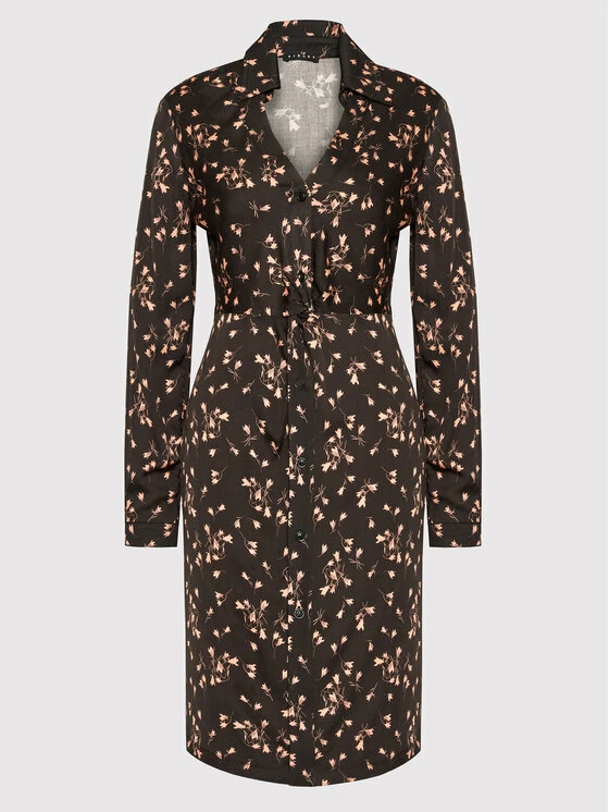 Sisley Γυναίκες Φορέματα σε Στυλ Πουκάμισο & Σεμιζιέ Φόρεμα πουκάμισο 4OIJLV00B Μαύρο Regular Fit 7 Sisley Γυναίκες Φορέματα σε Στυλ Πουκάμισο & Σεμιζιέ Φόρεμα πουκάμισο 4OIJLV00B Μαύρο Regular Fit - Image 5