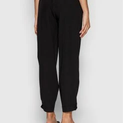 Sisley Γυναίκες Υφασμάτινα Παντελόνια Παντελόνι υφασμάτινο 4KVXLF00C Μαύρο Relaxed Fit -Sisley Εκπτώσεις unnamed file 645