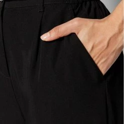 Sisley Γυναίκες Υφασμάτινα Παντελόνια Παντελόνι υφασμάτινο 4KVXLF00C Μαύρο Relaxed Fit -Sisley Εκπτώσεις unnamed file 646