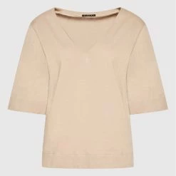 Sisley Γυναίκες T-shirts Μπλουζάκι 3I1XL4161 Μπεζ Regular Fit -Sisley Εκπτώσεις unnamed file 662