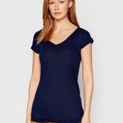 Sisley Γυναίκες T-shirts T-Shirt 3TNHL4007 Σκούρο μπλε Regular Fit