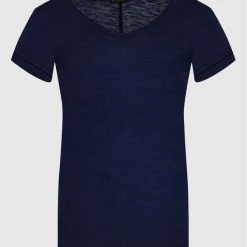 Sisley Γυναίκες T-shirts T-Shirt 3TNHL4007 Σκούρο μπλε Regular Fit -Sisley Εκπτώσεις unnamed file 676