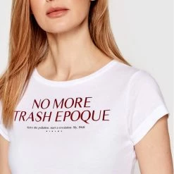 Sisley Γυναίκες T-shirts T-Shirt 3L7NL100T Λευκό Regular Fit -Sisley Εκπτώσεις unnamed file 685