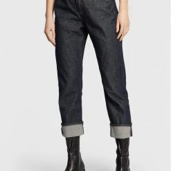 Sisley Γυναίκες Straight Leg Τζιν 4MJHLE017 Σκούρο μπλε Slim Fit