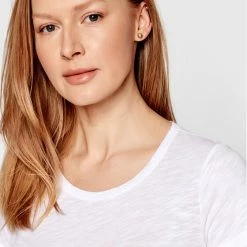 Sisley Γυναίκες T-shirts T-Shirt 3TNHL11A2 Λευκό Regular Fit -Sisley Εκπτώσεις unnamed file 690