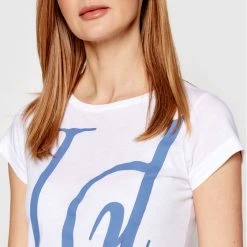 Sisley Γυναίκες T-shirts T-Shirt 3L7NL100T Λευκό Regular Fit -Sisley Εκπτώσεις unnamed file 695