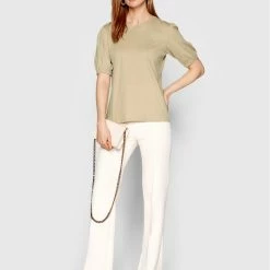 Sisley Γυναίκες Μπλουζάκια Μπλουζάκι 3I1XL100C Μπεζ Comfort Fit -Sisley Εκπτώσεις unnamed file 698