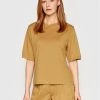 Sisley Γυναίκες T-shirts T-Shirt 3QU4L100J Μπεζ Regular Fit