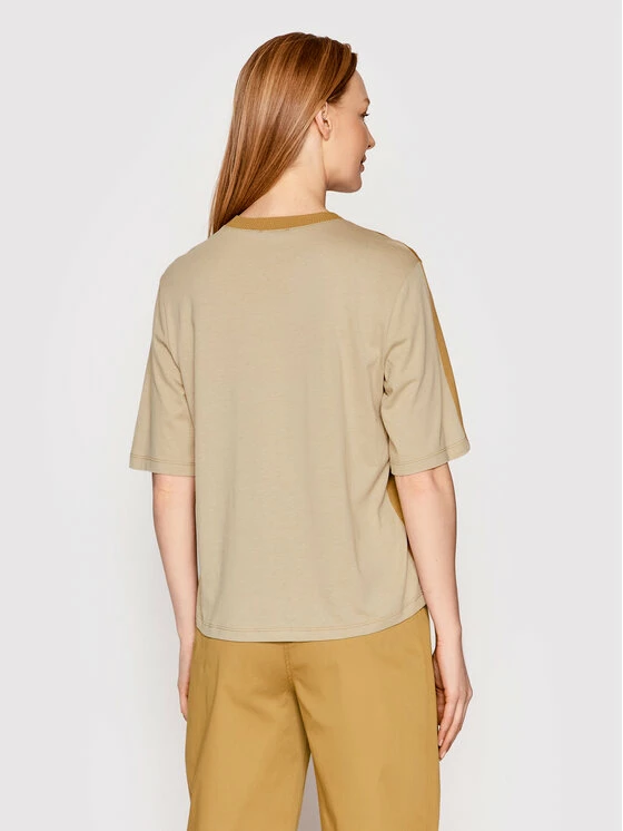 Sisley Γυναίκες T-shirts T-Shirt 3QU4L100J Μπεζ Regular Fit 5 Sisley Γυναίκες T-shirts T-Shirt 3QU4L100J Μπεζ Regular Fit - Image 3