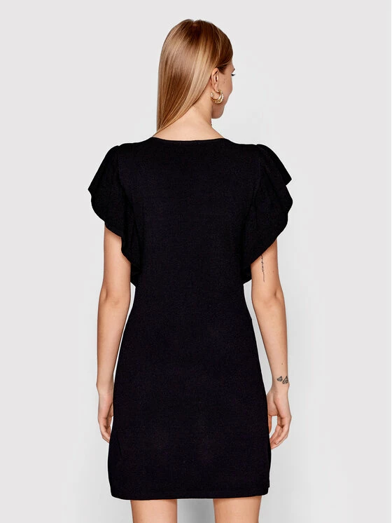 Sisley Γυναίκες Πλεκτά Φορέματα Φόρεμα υφασμάτινο 11APMV002 Μαύρο Regular Fit 5 Sisley Γυναίκες Πλεκτά Φορέματα Φόρεμα υφασμάτινο 11APMV002 Μαύρο Regular Fit - Image 3