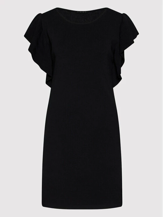 Sisley Γυναίκες Πλεκτά Φορέματα Φόρεμα υφασμάτινο 11APMV002 Μαύρο Regular Fit 7 Sisley Γυναίκες Πλεκτά Φορέματα Φόρεμα υφασμάτινο 11APMV002 Μαύρο Regular Fit - Image 5