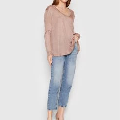 Sisley Γυναίκες Μπλουζάκια Μπλουζάκι 107EM4005 Μπορντό Loose Fit -Sisley Εκπτώσεις unnamed file 743