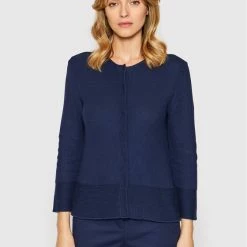 Sisley Γυναίκες Ζακέτες Ζακέτα 13C1M5188 Σκούρο μπλε Regular Fit