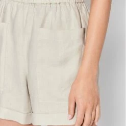 Sisley Γυναίκες Υφασμάτινα Σορτς Σορτς υφασμάτινο 4AGHL900D Μπεζ Regular Fit -Sisley Εκπτώσεις unnamed file 789