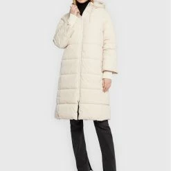 Sisley Γυναίκες Χειμωνιάτικα Μπουφάν Μπουφάν πουπουλένιο 24PWLN012 Εκρού Regular Fit
