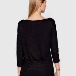 Sisley Γυναίκες Μπλουζάκια Μπλουζάκι 3TNHL12EE Μαύρο Regular Fit -Sisley Εκπτώσεις unnamed file 821