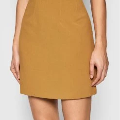 Sisley Γυναίκες Mini Φούστα σε γραμμή Α 4BFQL0008 Καφέ Regular Fit