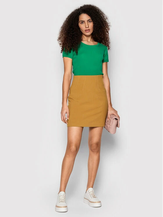 Sisley Γυναίκες Mini Φούστα σε γραμμή Α 4BFQL0008 Καφέ Regular Fit 4 Sisley Γυναίκες Mini Φούστα σε γραμμή Α 4BFQL0008 Καφέ Regular Fit - Image 2