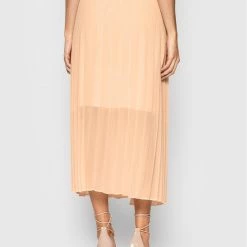 Sisley Γυναίκες Midi Πλισέ φούστα 493YL000J Πορτοκαλί Regular Fit -Sisley Εκπτώσεις unnamed file 836