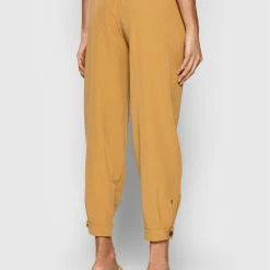 Sisley Γυναίκες Υφασμάτινα Παντελόνια Παντελόνι υφασμάτινο 4KVXLF00C Καφέ Relaxed Fit -Sisley Εκπτώσεις unnamed file 851