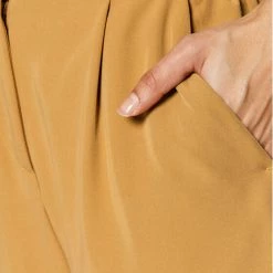 Sisley Γυναίκες Υφασμάτινα Παντελόνια Παντελόνι υφασμάτινο 4KVXLF00C Καφέ Relaxed Fit -Sisley Εκπτώσεις unnamed file 852