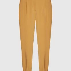 Sisley Γυναίκες Υφασμάτινα Παντελόνια Παντελόνι υφασμάτινο 4KVXLF00C Καφέ Relaxed Fit -Sisley Εκπτώσεις unnamed file 853