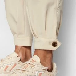 Sisley Γυναίκες Υφασμάτινα Παντελόνια Παντελόνι υφασμάτινο 4KVXLF00C Μπεζ Relaxed Fit -Sisley Εκπτώσεις unnamed file 857