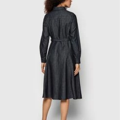 Sisley Γυναίκες Φορέματα σε Στυλ Πουκάμισο & Σεμιζιέ Φόρεμα τζιν 4FU6LV00N Γκρι Regular Fit -Sisley Εκπτώσεις unnamed file 861